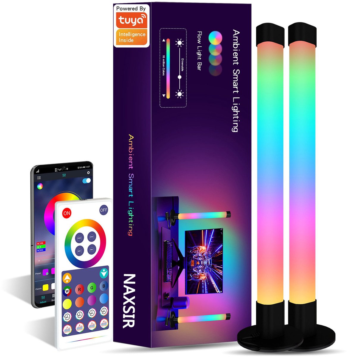 RGB LED Strip met Spraakbediening – Pickup lantaarnpalen - Sfeerverlichting voor Gaming & Woonkamer