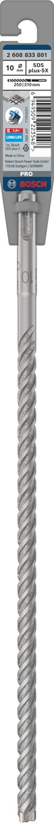 Bosch PRO SDS plus-5X hamerboor, 10 x 250 x 310 mm