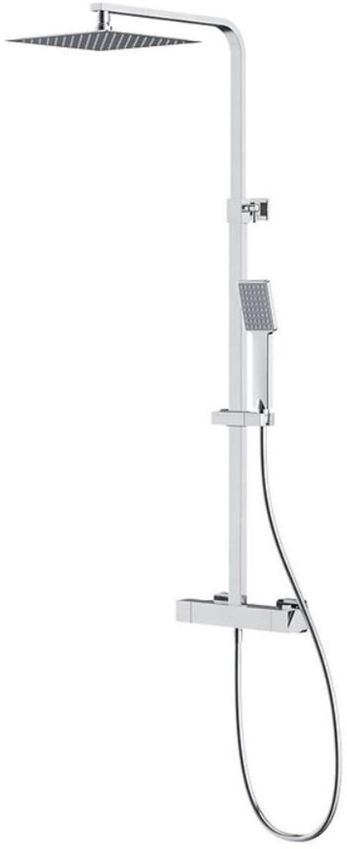 Cersanit City - Doucheset met thermostaat, 25x25 cm, chroom S951-341