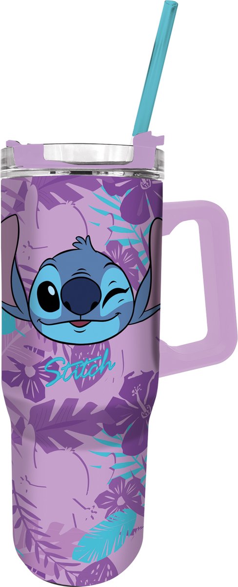 STITCH - Purple Flower - XXL Rambler Mug - Size 1,16 L