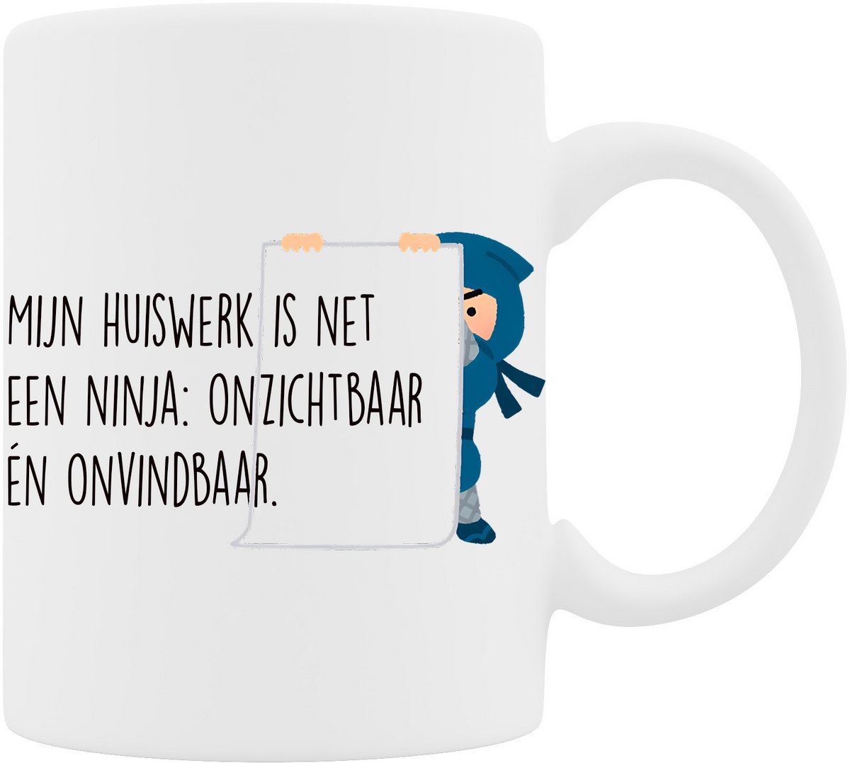 Mok - Huiswerk Ninja - Het Perfecte Back to School cadeau of studie-oppepper