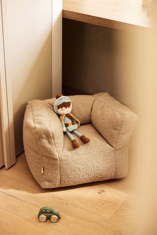 Jollein Kinderfauteuil Teddy - 1 t/m 4 jaar - 46x110cm - Warm Sand van Merkloos — afbeelding 4
