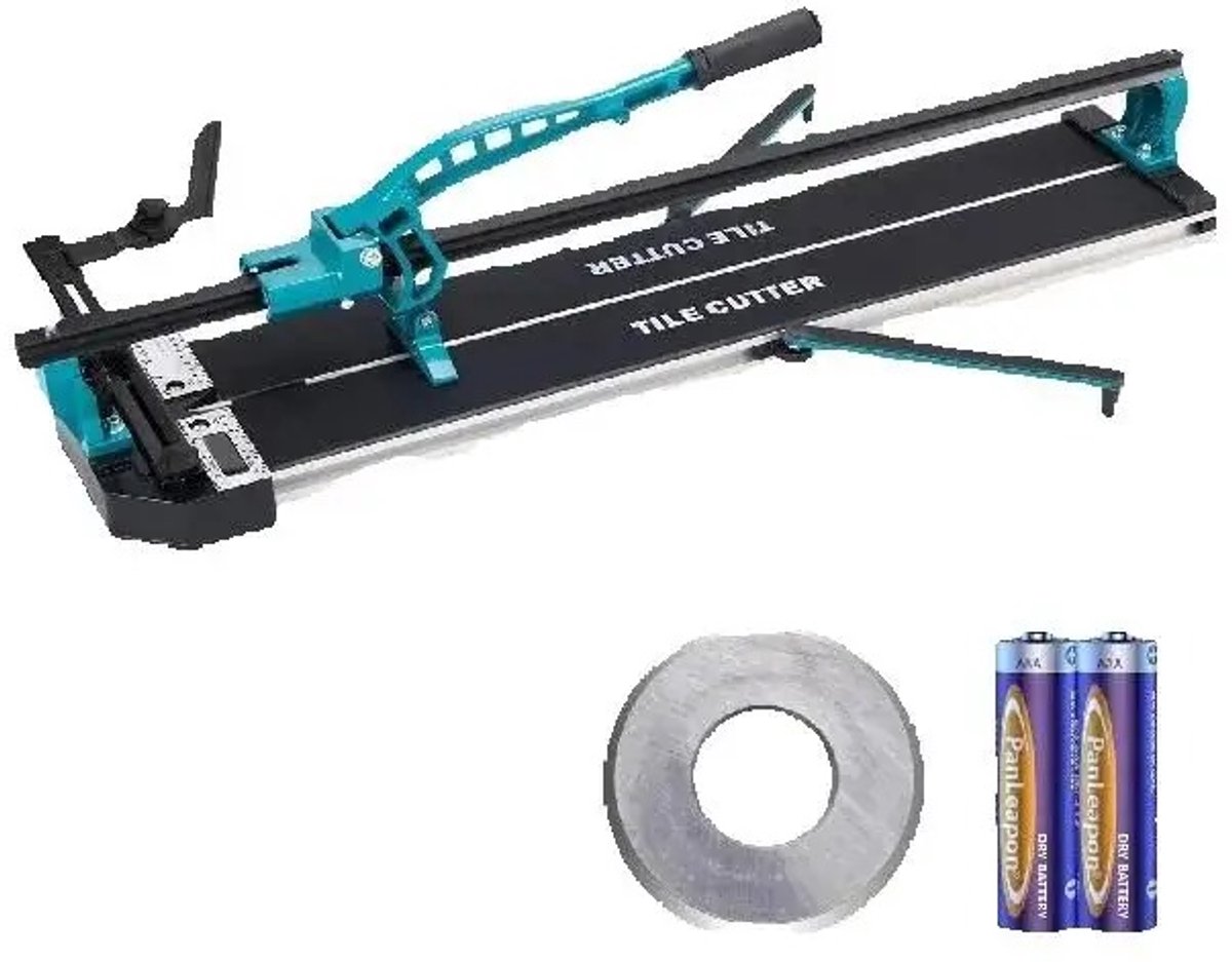 Mila Shop Tegelsnijder - Handmatig - 1200mm - Keramische tegelsnijder van aluminium - Enkele rail en dubbele beugels - Voor het snijden van tegels keramiek en porselein