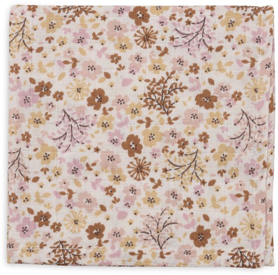 Jollein - Hydrofiel Monddoekje Basic - Baby Hydrofiele Doeken, Spuugdoekjes, Speendoekje - Flower Fairies - 3 Stuks van Jollein — afbeelding 3