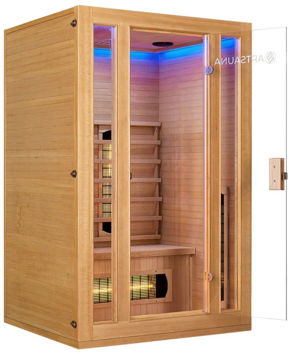 Infraroodcabine Nyborg S120V - 120x105x190cm - Dubbele technologie - 2 personen thumbnail 2