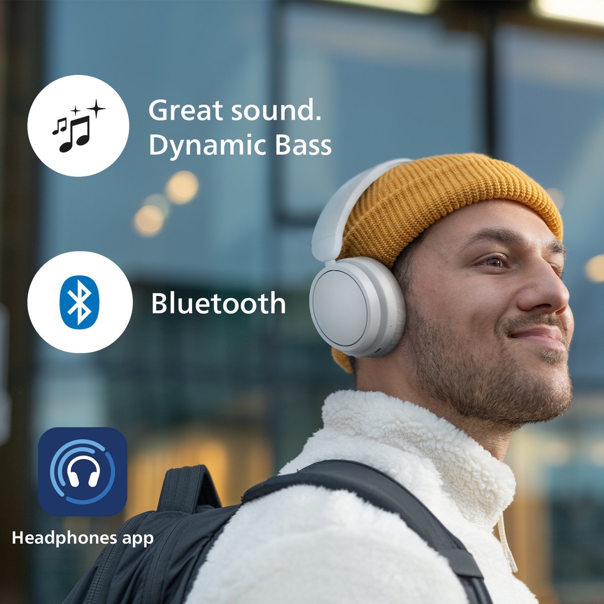 PHILIPS TAH5209WT Draadloze Bluetooth Headphones met 65 Uur - afbeelding 3