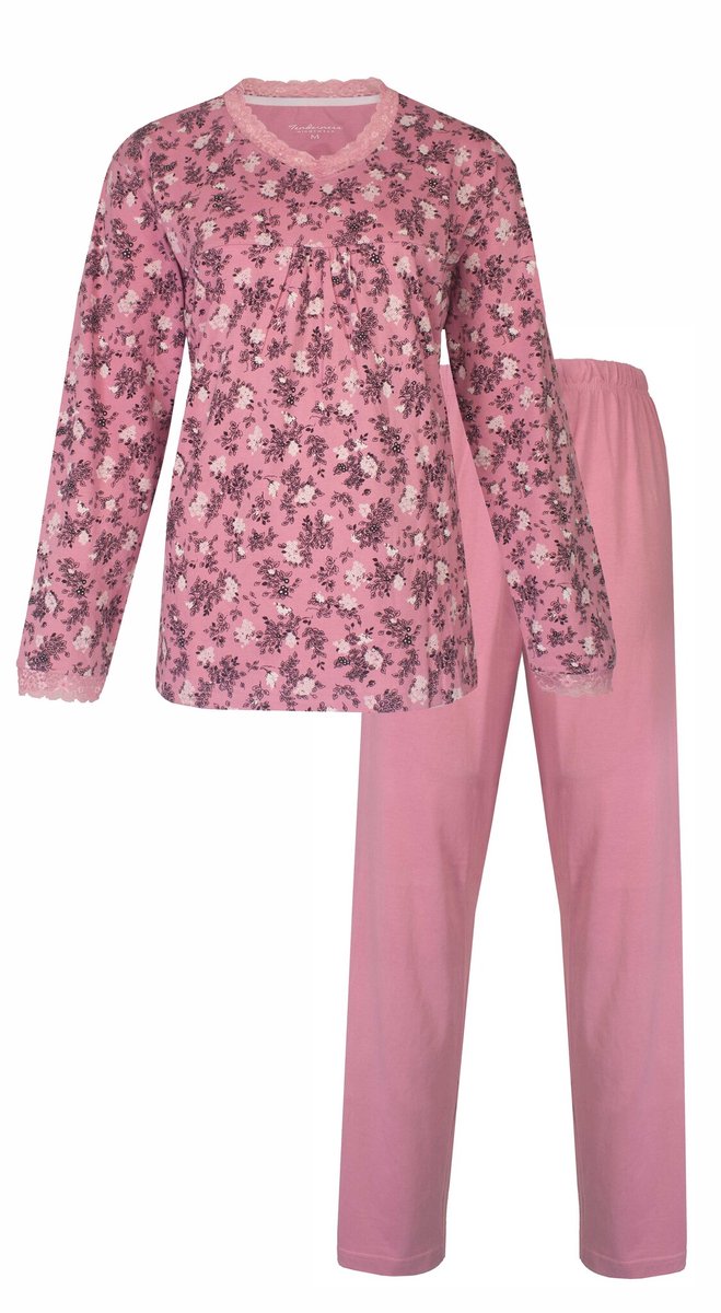 Tenderness Dames Pyjama - Lange Mouwen - Roze