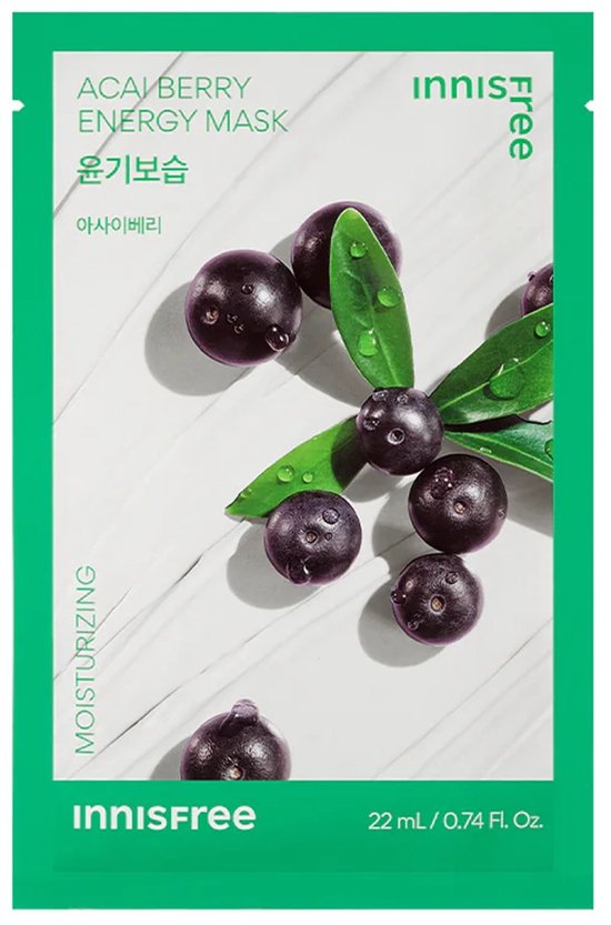 Innisfree Acai Berry Energy Mask - Innisfree- Sheetmask - Korean Skincare - Anti Aging