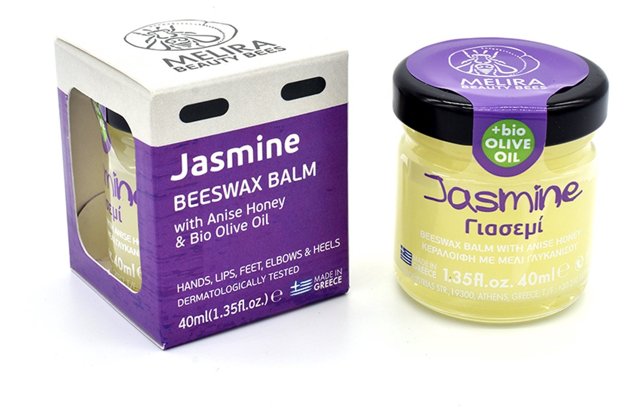Melira Jasmine - Beeswax Balsem - Met Anijshoning & Biologische Olijfolie - Dermatologisch Getest