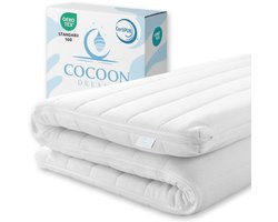 Topmatras - 140x200 - Topper HR Koudschuim - 12cm - Afritsbaar Wasbaar Tijk - Orthopedisch - Anti-allergisch - Stevig - Hybrid - Topdekmatras - Topper Hotel XL - Anti Bacterieel - CertiPUR® en Okoetex gecertificeerd