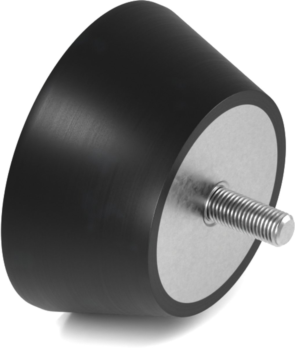Rubbermagazijn - Machinevoet 109x50mm - M12 - Per stuk
