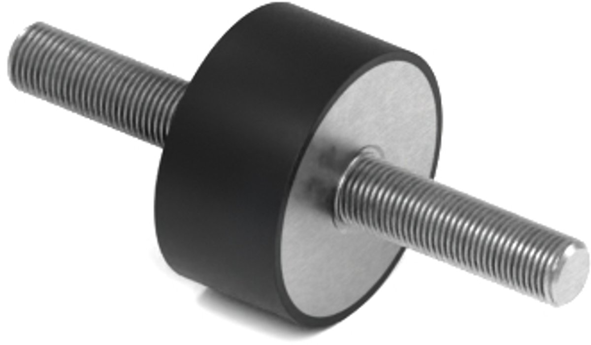 Rubbermagazijn - Trillingsdemper Type A 20x10mm - M6 - Set 10 stuks