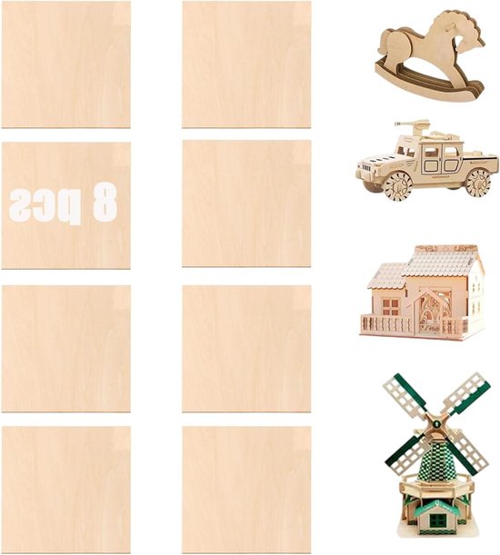 10 Stuks Multiplexplaat 2 Mm, A3 Multiplex 42 X 30 Cm, Linde Multiplex Dunne Houten Platen Platen Voor Doe Het Zelf Houtbewerking Laserbewerking Brandschilderen Modelbouw Decoratie 806086687
