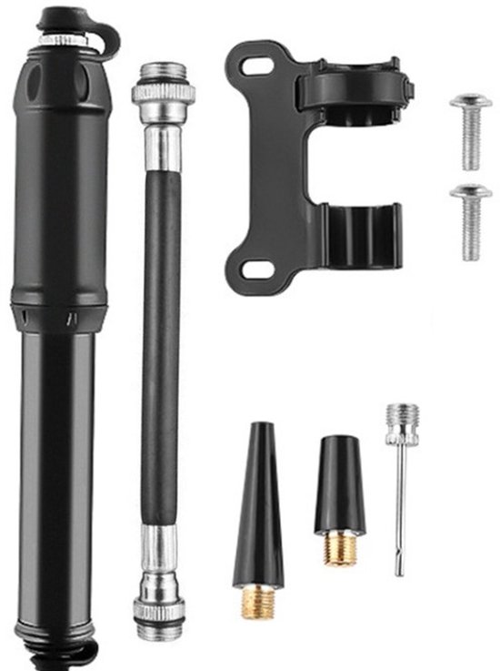 ROCKBROS CO2 Fietspomp – Mini Pomp Met Drukmeter, 160 PSI, Voor Presta/Schrader, Zonder Cartridge, Aluminium