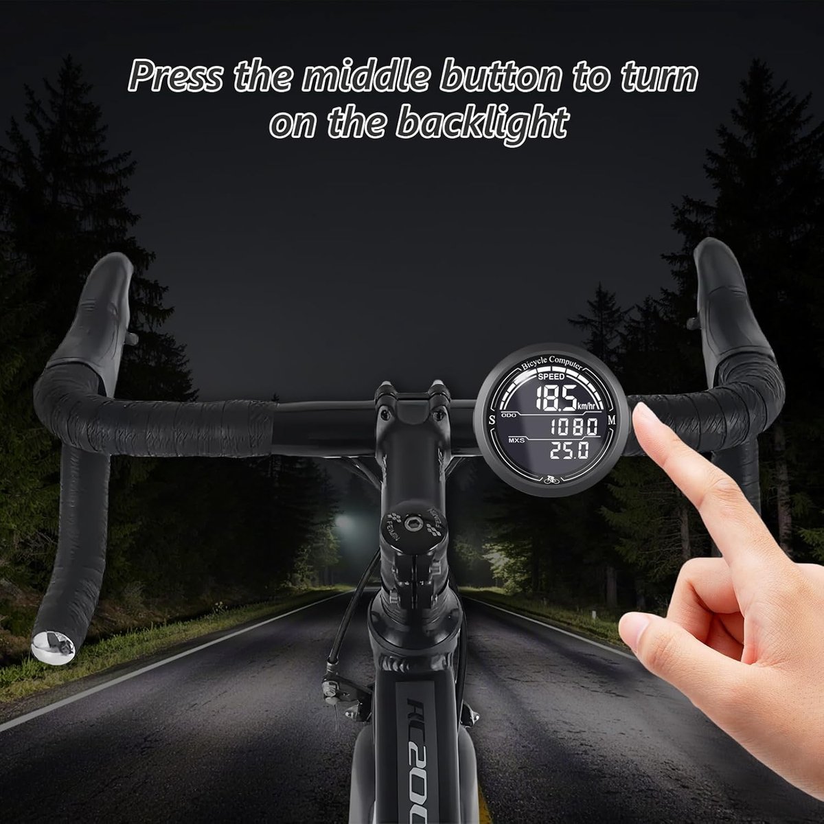 Kilometerteller Fiets - Fietscomputer Draadloos Waterdicht Snelheidsmeter Fiets In 5 Talen Kilometerteller Fiets Draadloos Met Lcd Scherm Multifunctionele Fietscomputers Gps Usb Oplaadbaar 61
