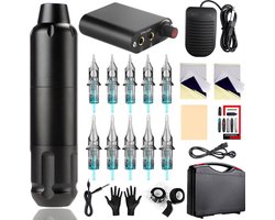 Tattoo Machine Set - Tattoo Pen - met Mix Tattoo Naalden 10 stuks (5 stuks 1203RL、5 stuks 1207RM)