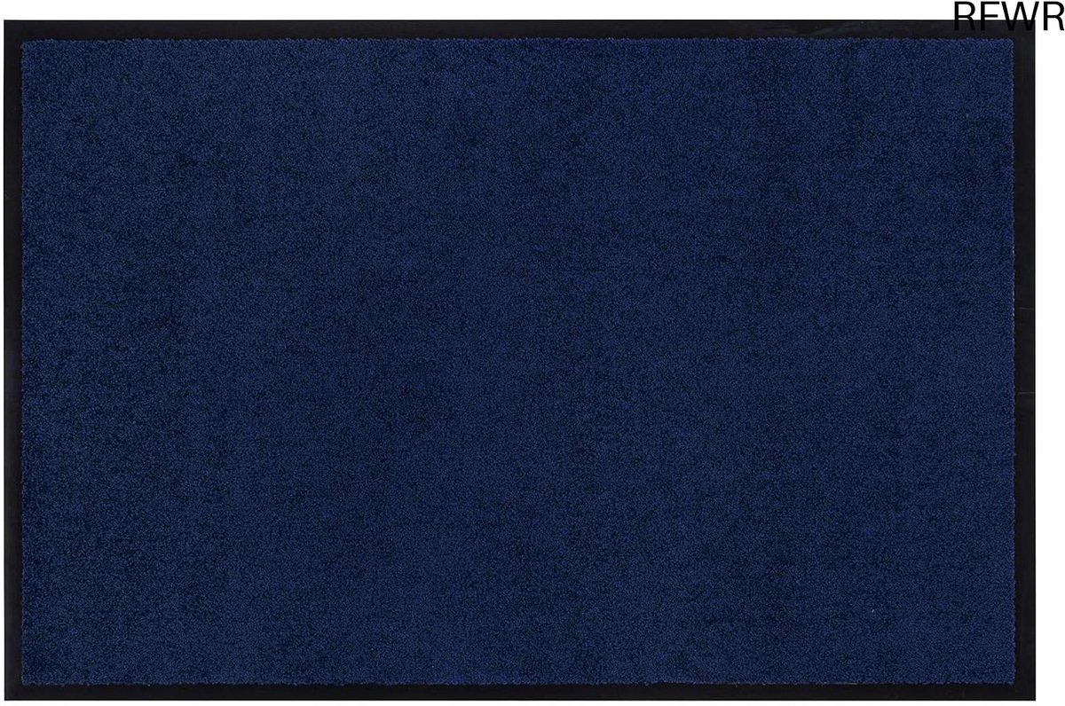 RFWR Schoonloopmat Antislip Vuilvangmat 60 x 90 cm - Wasbaar en Duurzaam Blauw