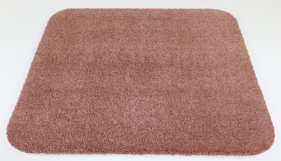 Tapis de salle de bain - Tapis de toilette - Tapis de toilette suspendu - Doux - vieux rose saumon - 50x60cm - antidérapant