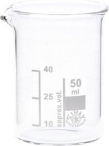 Bekerglas 3x 50ml (hittebestendig, borosilicaat 3.3, gegradueerd met schenktuit)
