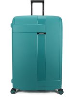 Decent TRANSIT 2.0 Spinner TSA Reiskoffer vaste sluiting 135 liter – Grote maat koffer 82x54x32,5 – Reiskoffer met wielen - Lichtgewicht koffer – Reiskoffer groot - Veilig TSA Cijferslot – Donkergroen