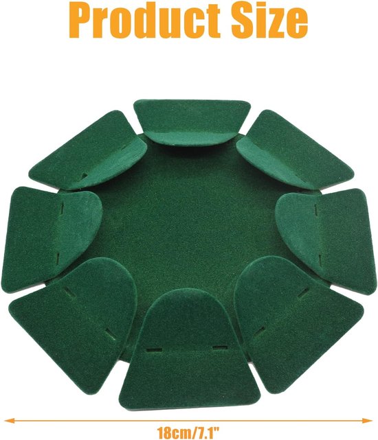 2 stuks - Golf Putting Cup, gevlokt oppervlak, allround oefengat, indoor/outdoor oefengathulp 18 cm (groen) van Merkloos — afbeelding 2