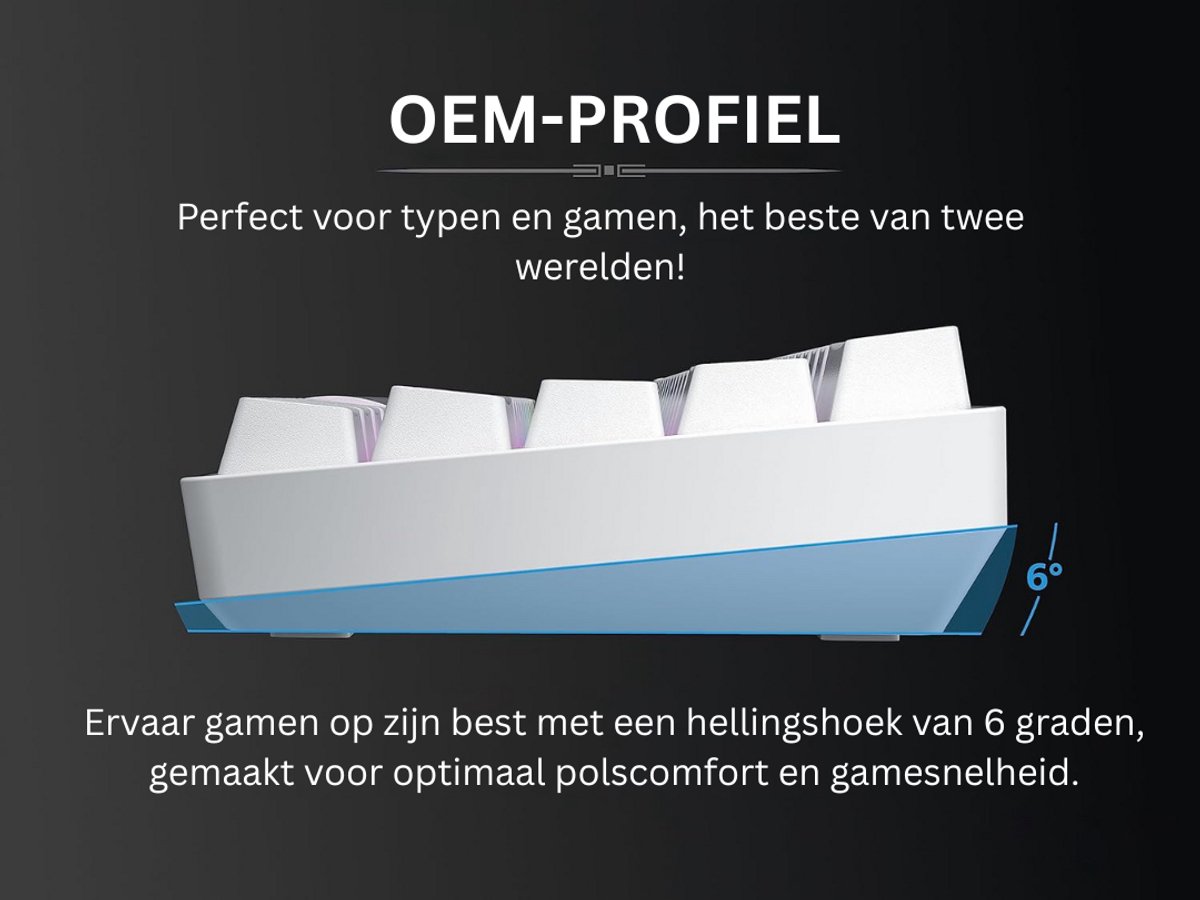 DailySupplies Mechanical Keyboard - Wit thumbnail 3