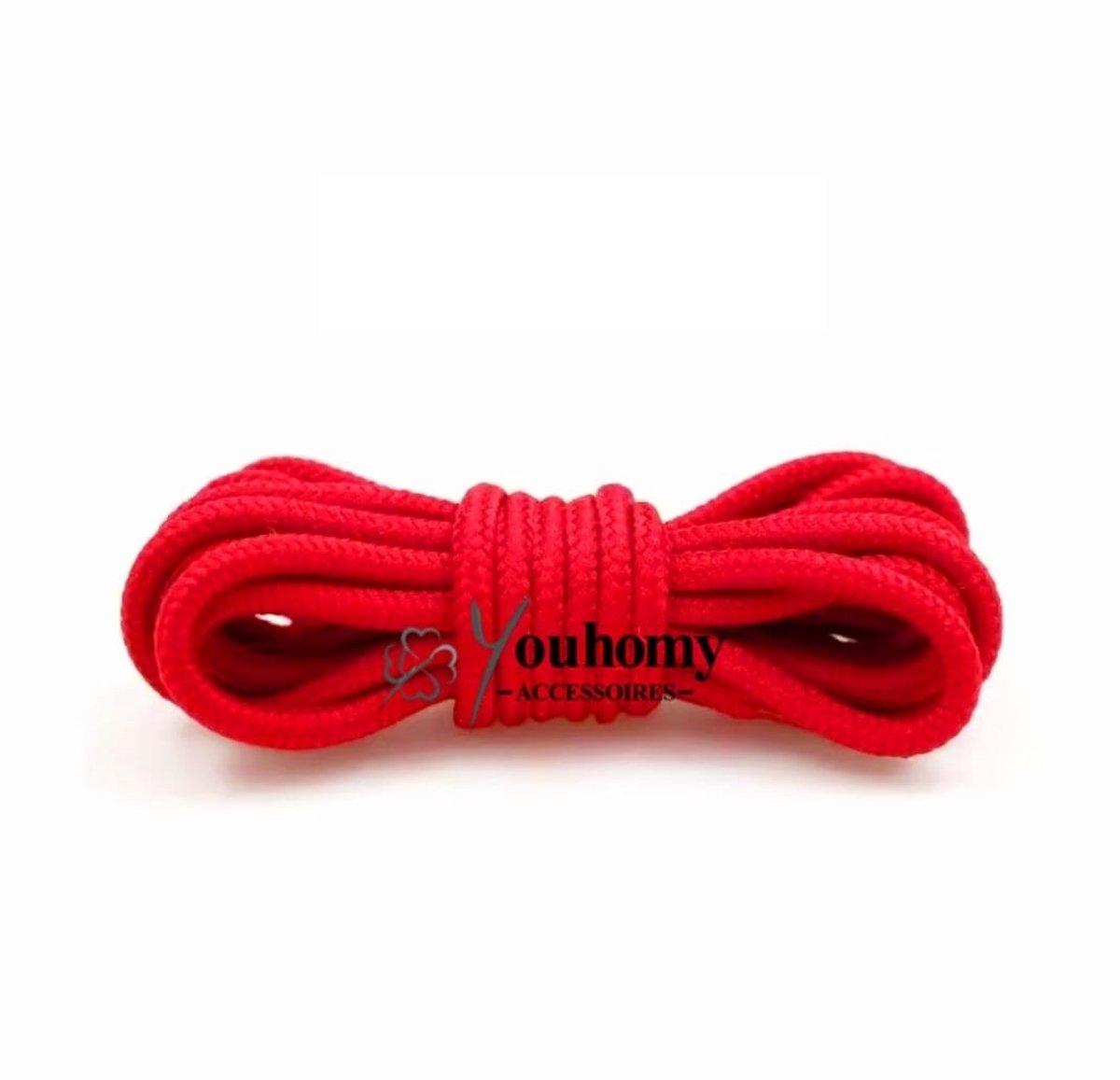 Ronde schoenveters Rood - dikte 5 MM- 160cm- Outdoor/ sport schoenen veters