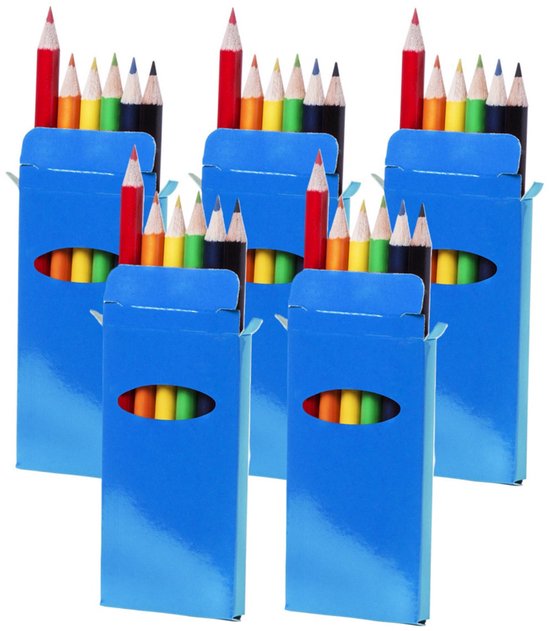 Kleurpotloden doos verschillende kleuren - kantoorartikelen kopen? | Korting tot 56
