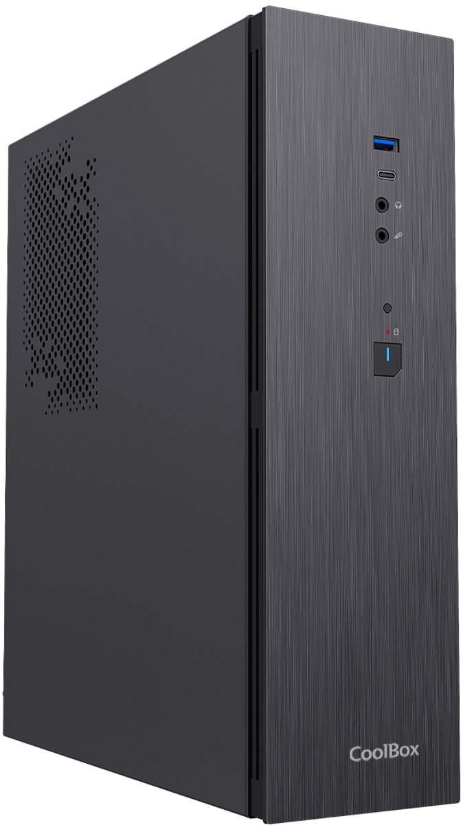 Coolbox Slim T370 Fte 500w Pc-behuizing Zwart