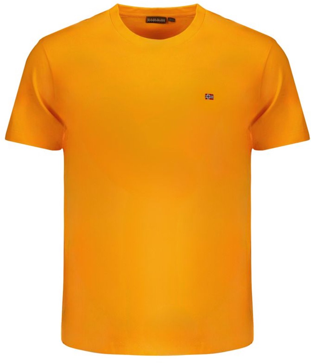 Crew Neck Short Sleeve Tee T-Shirts Oranje