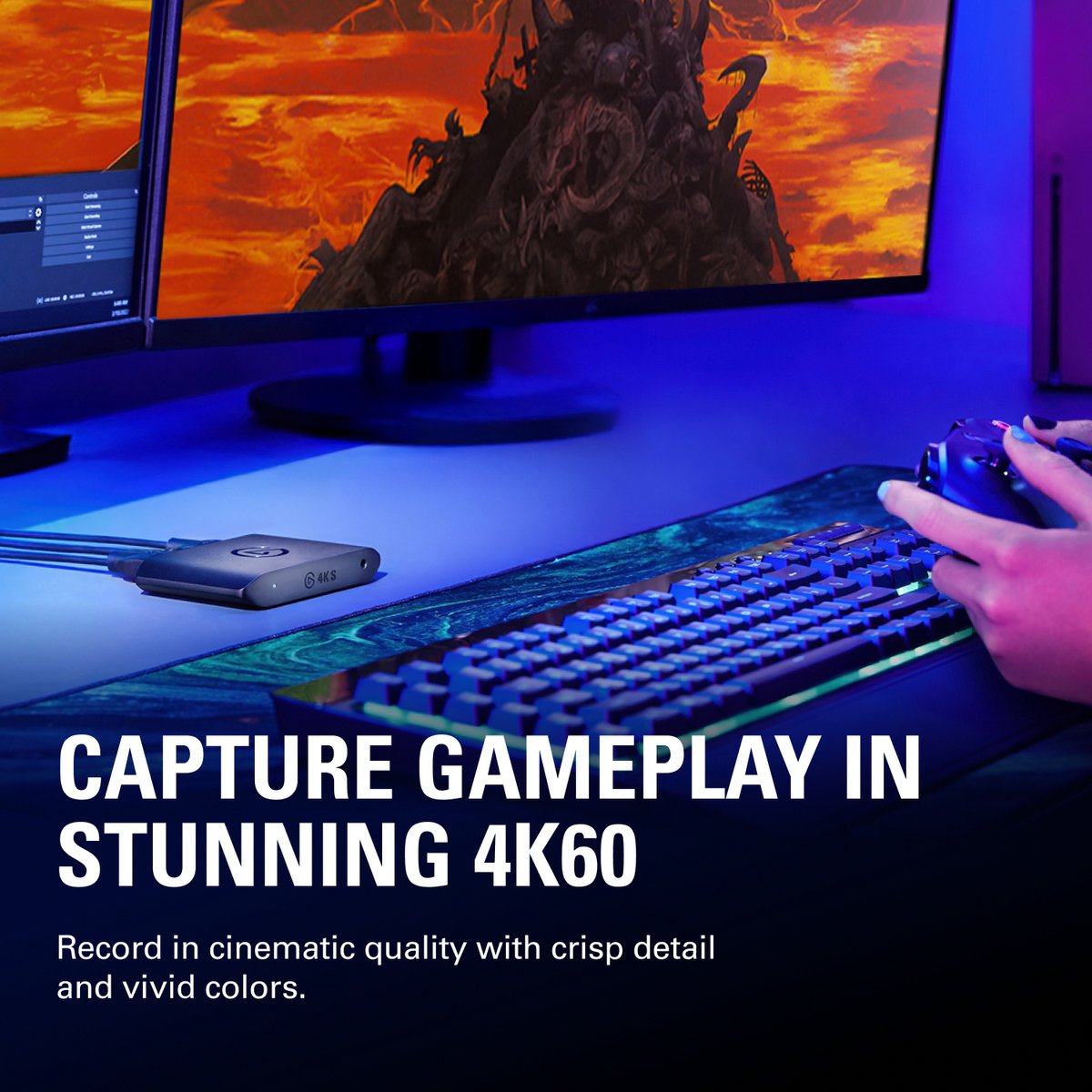 Elgato 4K S - Game Capture Card - PS5, Xbox series X|S, Nintendo Switch 2, PC, Mac, Iphone thumbnail 6