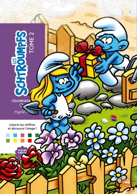 Disney Coloriages Mystères schtroumpfs (smurfen) tome 2