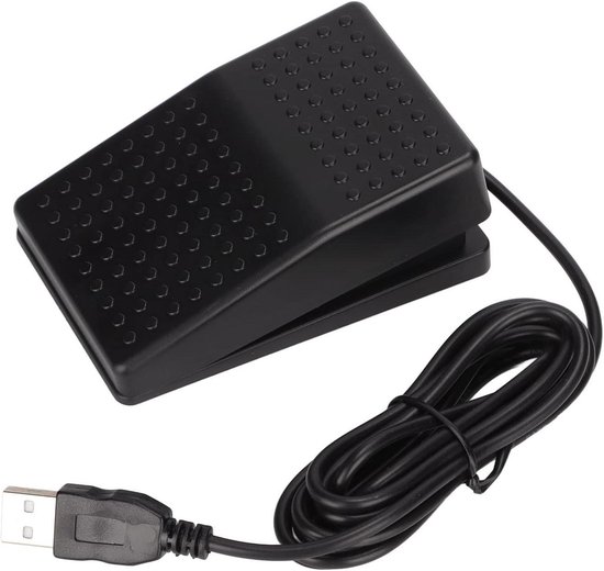 Foto: Jgs premium usb voetschakelaar toetsenbordpedaal met enkel pedaal programmeerbaar 2 meter kabel