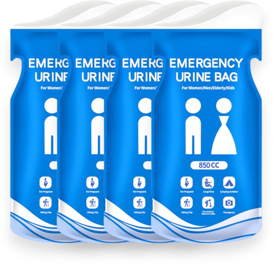 S&D | Nood Toilet - Plaszakjes voor Noodgevallen - Voor mannen en vrouwen - Wegwerp Plastuit