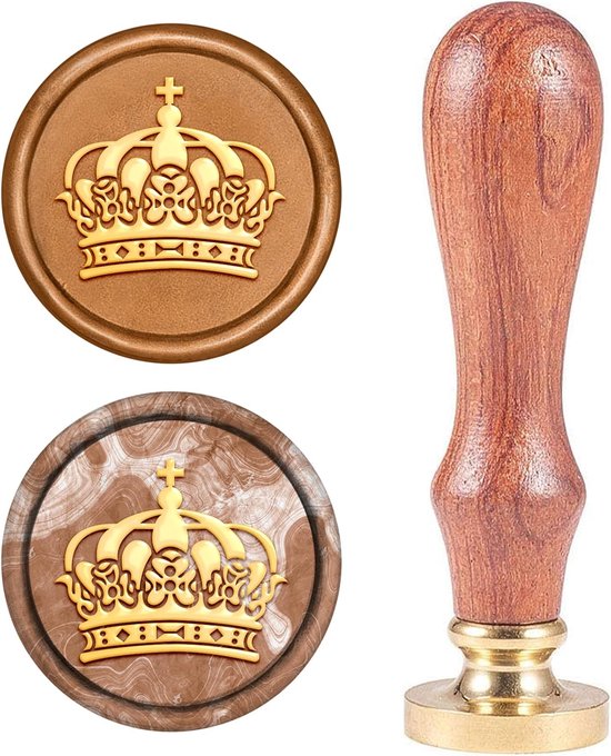 PATIKIL 30mm Blank Wax Seal Stamp, 3er Pack Runde Siegelwachs-Stempel Vintage Retro Messingkopf für Umschlag Einladungskarten