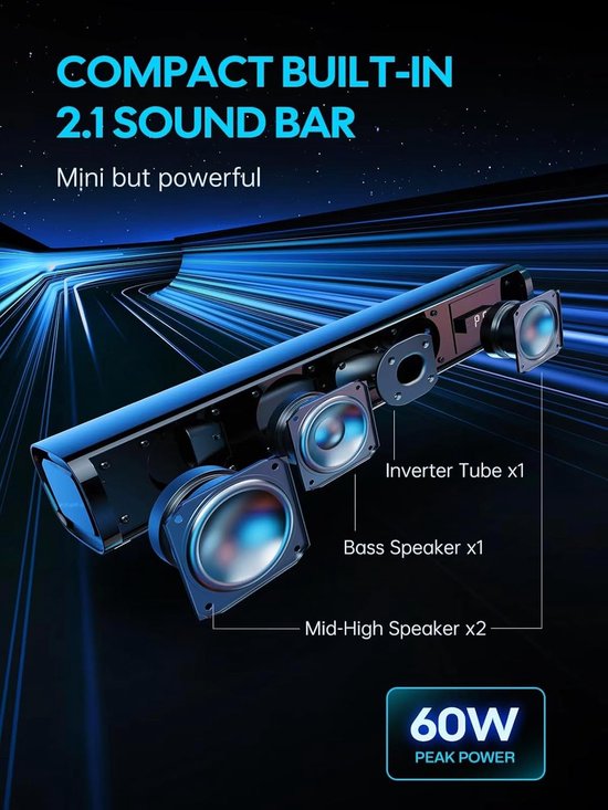 MKSS® Soundbar PC - Speaker Computer - Plug & Play - 60W van MKSS® — afbeelding 3