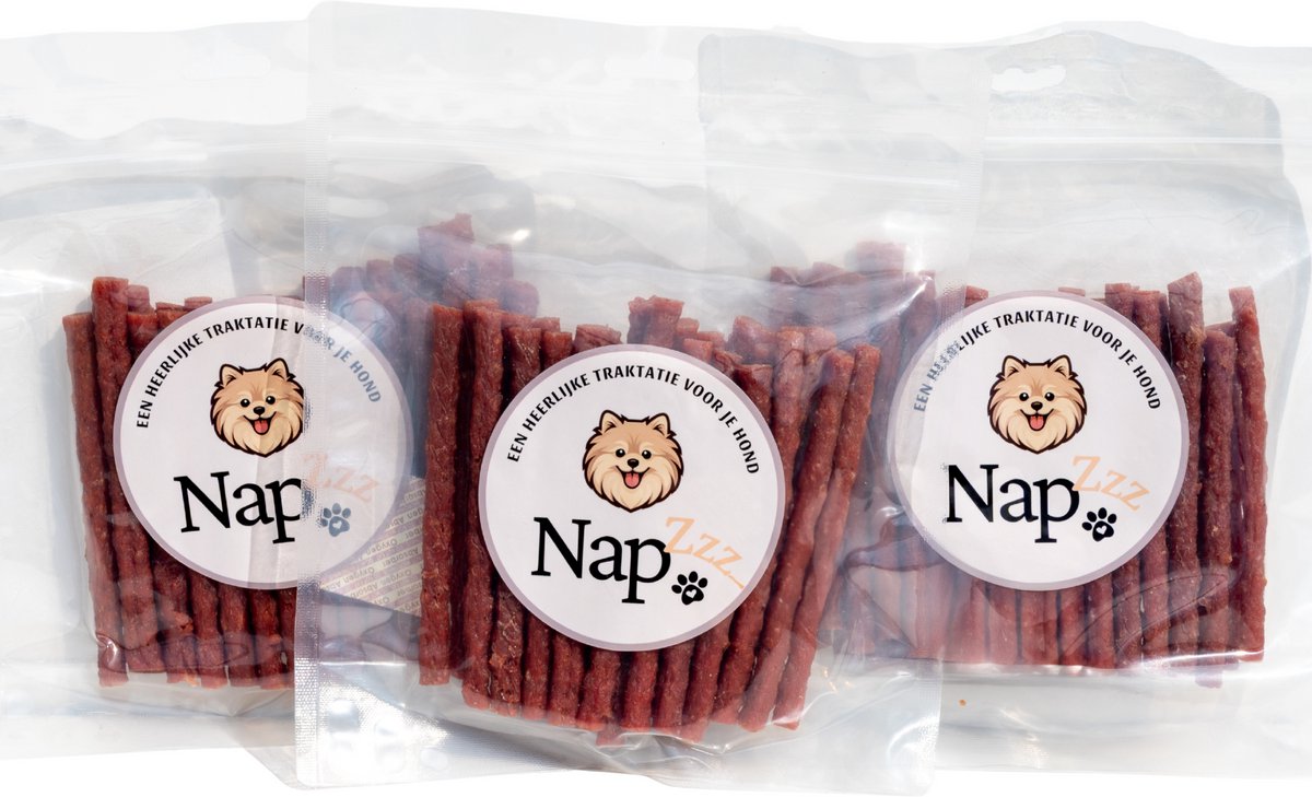 NapZZZ Hondensnack – Eendstick – 3x300g