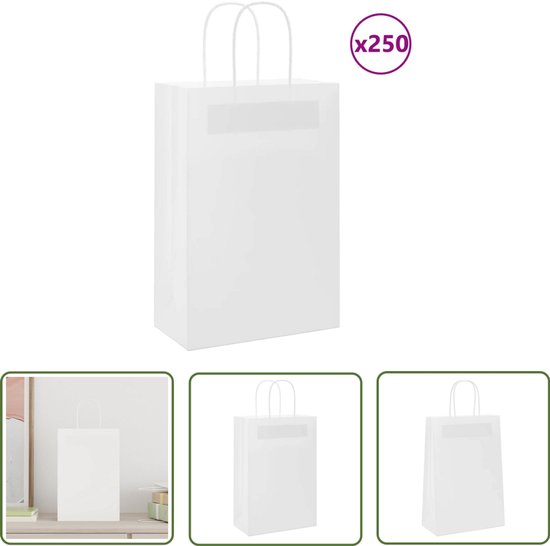 Lunchbag craft met hengsels - 23x10x22 cm Lunchbag craft met hengsels - 23x10x22 cm