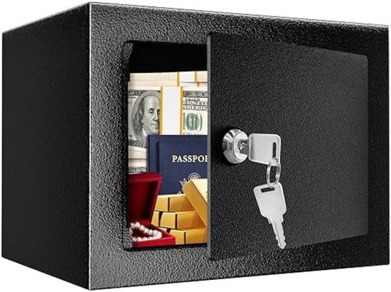 Coffre-fort ignifuge MKSS® avec clé - 17 x 23 x 17 cm