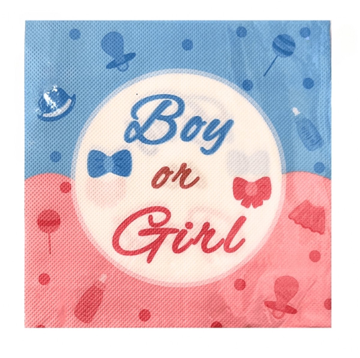 Daily Style – Servetten – Boy or Girl? – 20 stuks – Gender Reveal Feest