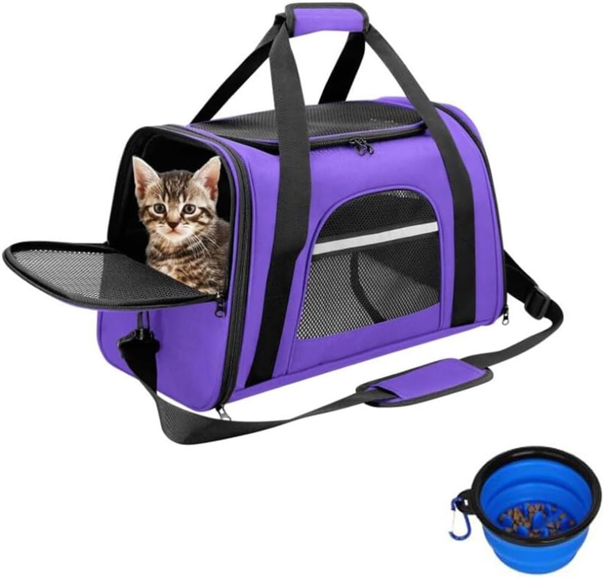 Lexium Katten Vervoersbox - Kattenvervoersbox - Reistas Katten - Reismand - Kattendraagtas - Transporttas