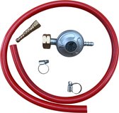 Gasslang met Drukregelaar compleet. Outlet Press: 50 Barr, Inlett Press: 0,3-16Bar