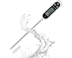 LCD Digital Kitchen Thermometer with Long Probe - Direct Read for Baking, Barbecue, Baby Milk, and Water (-50°C to +300°C)