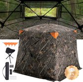 Jacht Blind See Through Met Draagtas, 2-3 Persoon Pop Up Grond Jaloezieën 270 Gr