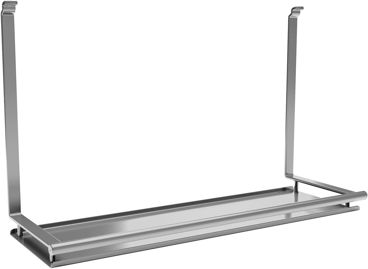 SOTECH Linero style messenhouder roestvrij staal look 352 x 150 x 256 mm om op te hangen