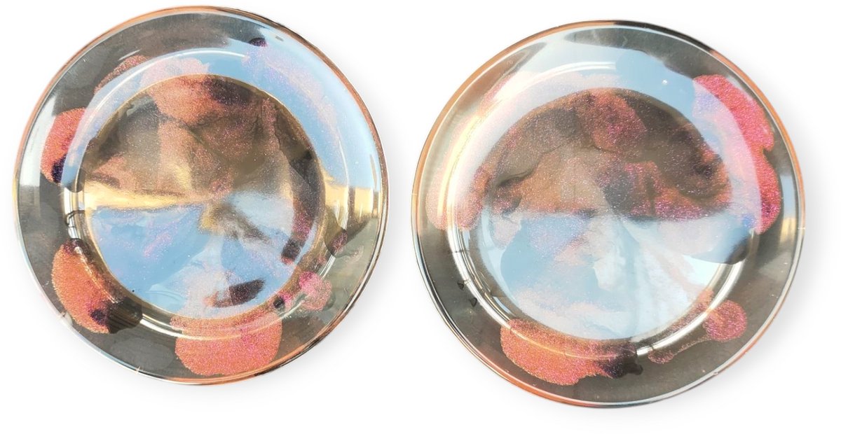 Resin Art JR: Theetip / Amuseschaaltje / Kleine schaaltje / Schaaltje voor een theezakje (set van 2 stuks)