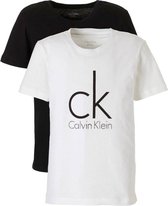 Calvin Klein - Jongens - 2-Pack Modern Cotton Ronde  - Zwart - 140/146