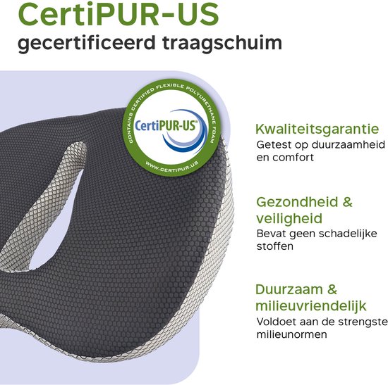Stuitkussen traagschuim | Ergonomisch zitkussen |Beste prijs