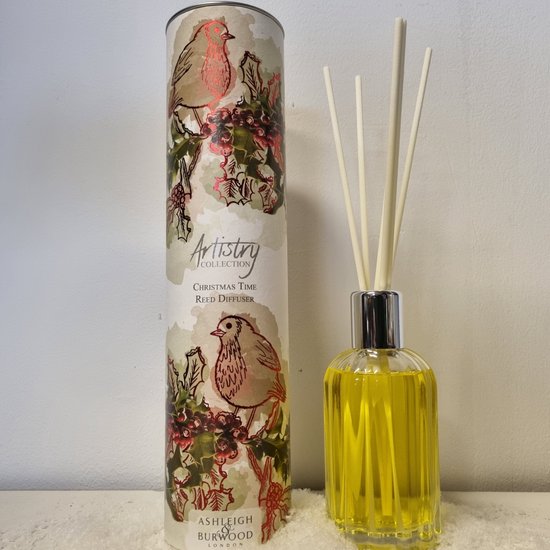 Ashleigh & Burwood - Christmas Time - Geurstokjes - Artistry Collection - Reed Diffuser - Kerst - Winter