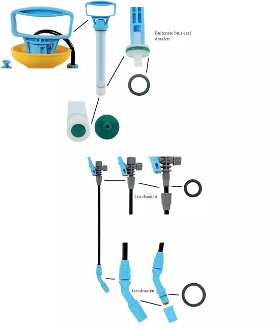 Talen Toos - Hendrik Jan - Reserve ringset - Voor drukspuit 5 liter van Merkloos	 — afbeelding 3